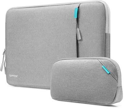 tomtoc Defender-A13 360 beschermende laptophoes set voor 13-inch MacBook Air M5/A3449 (2026) M4/A3240 M3/A3113 M2/A2681 M1/A2337, waterbestendige laptophoes met accessoiretas, geschikt voor 13" MacBoo