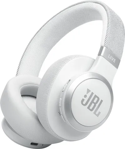 JBL Live 770NC - Draadloze Noise Cancelling Koptelefoon - Bluetooth - Over-ear - 65 uur batterij - Adaptive ANC - Wit
