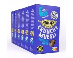 Holie's Crunchy Muesli Protein Nuts - suikervrij ontbijtgranen - 6x 400gr