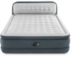Intex Queen Ultra Plush Headboard Luchtbed met ingebouwde pomp - 203x152x46cm